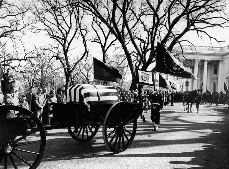 Ron Flag Bearer Kennedy Funeral 1